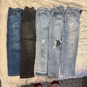 Cat & Jack Size 8 girls jeans (5 pairs)